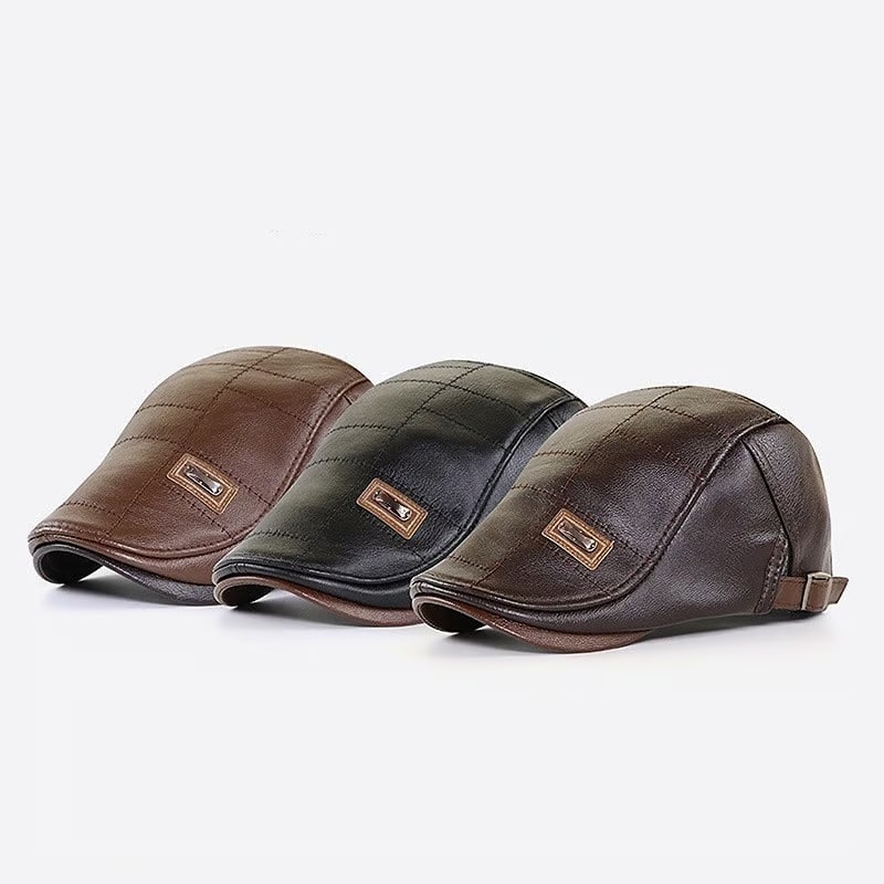 High Quality Leather Beret