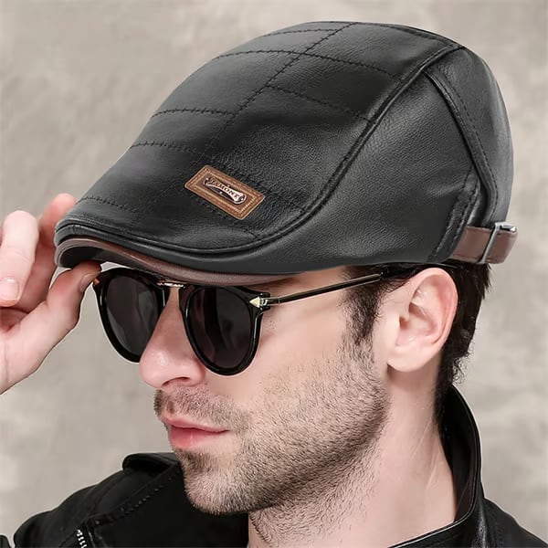 High Quality Leather Beret