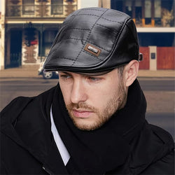 High Quality Leather Beret