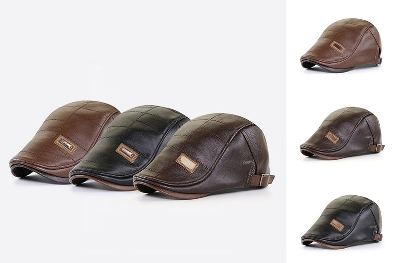 High Quality Leather Beret