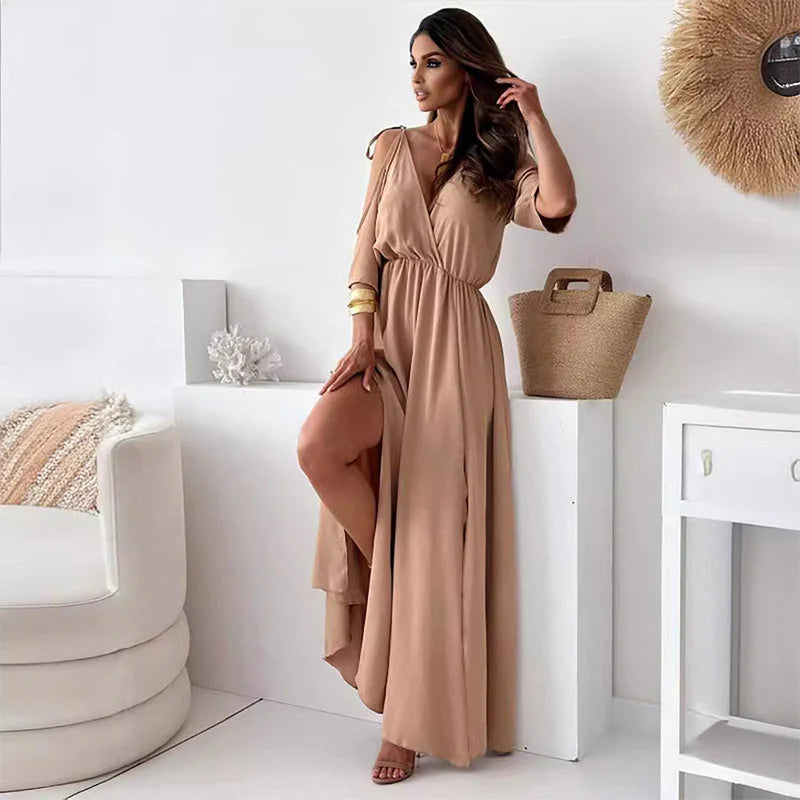 👗Elegant Sexy Women's V-Neck Dress