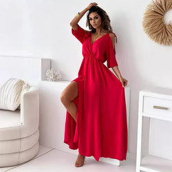 👗Elegant Sexy Women's V-Neck Dress