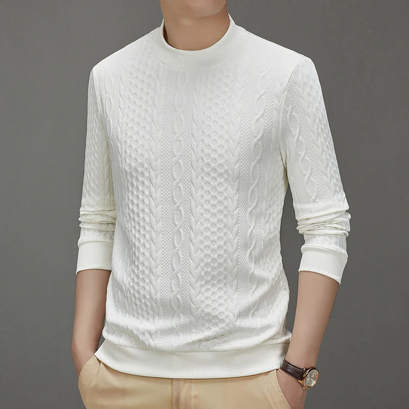 Men's Cable Knit Pullover Sweater