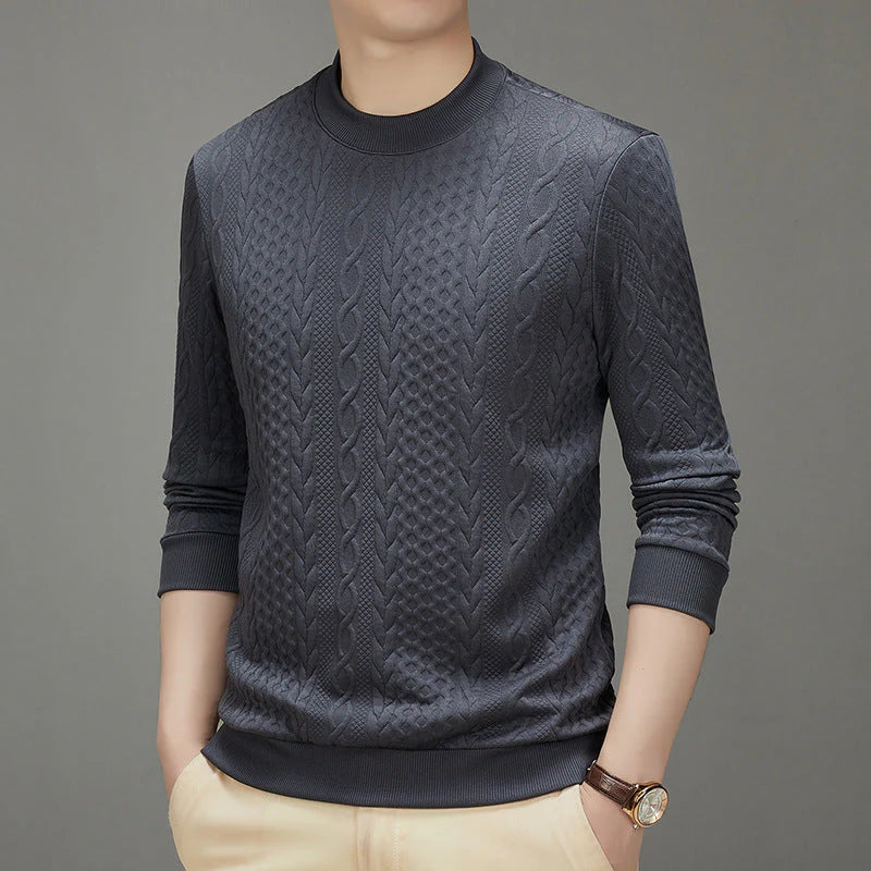 Men's Cable Knit Pullover Sweater