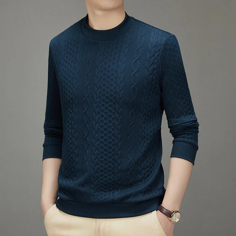 Men's Cable Knit Pullover Sweater