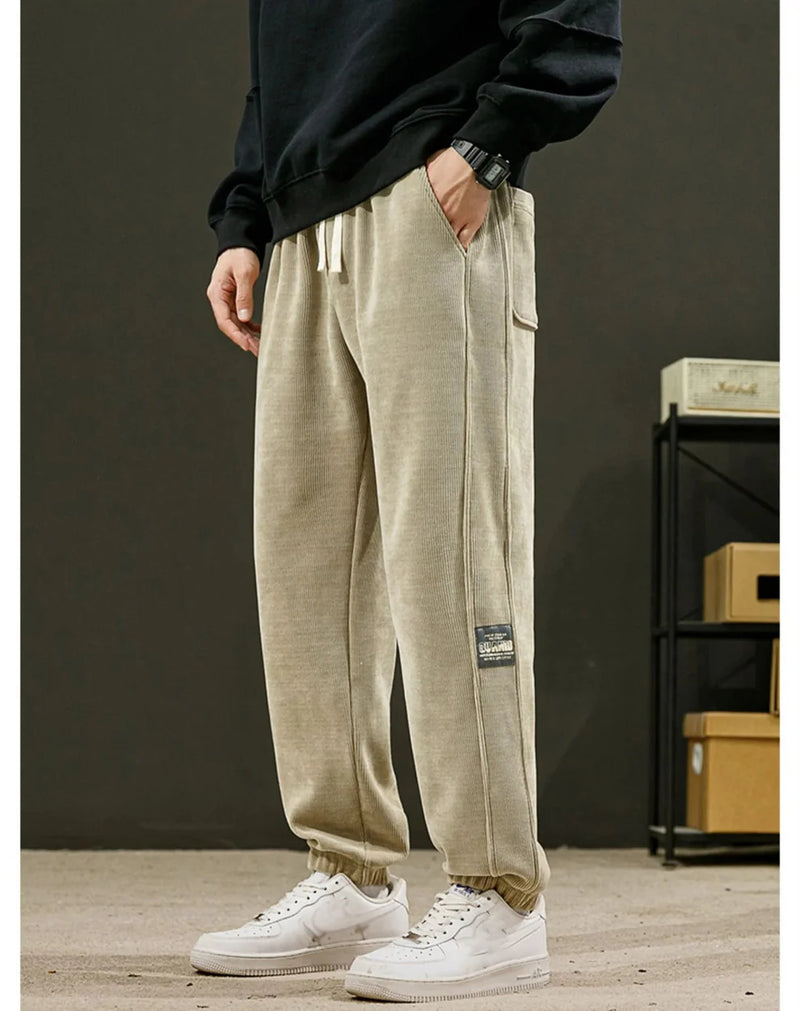 Men's casual soft corduroy pants