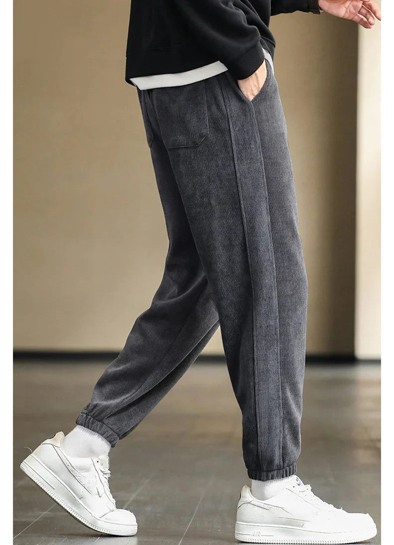 Men's casual soft corduroy pants