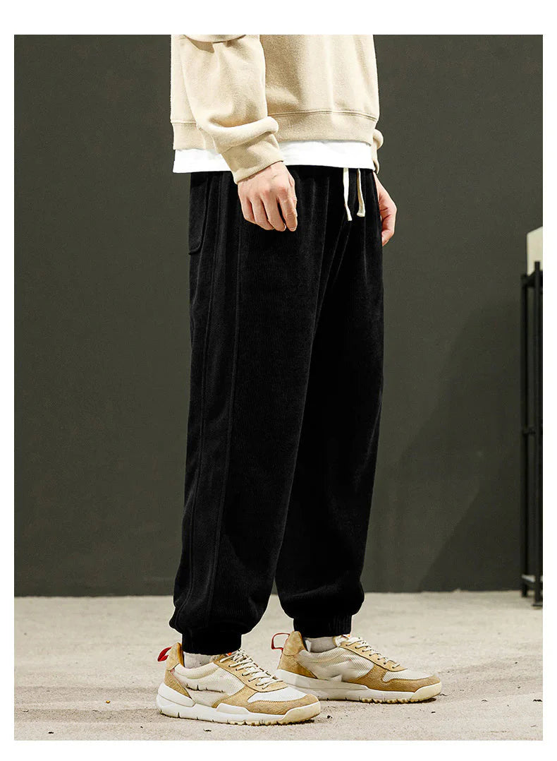 Men's casual soft corduroy pants