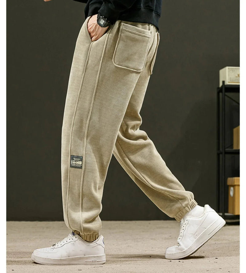 Men's casual soft corduroy pants